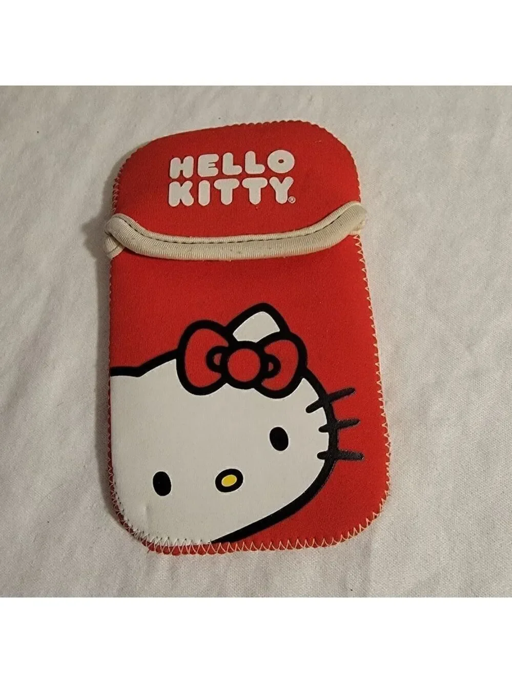 Universal Hello Kitty Style Multipurpose Phone Case Bag Pouch Red/White